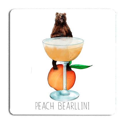 Peacg Bearllini Cocktail Coaster by Fawn & Thistle