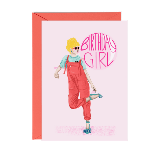 'Birthday Girl' Greeting Card - Fawn and Thistle -