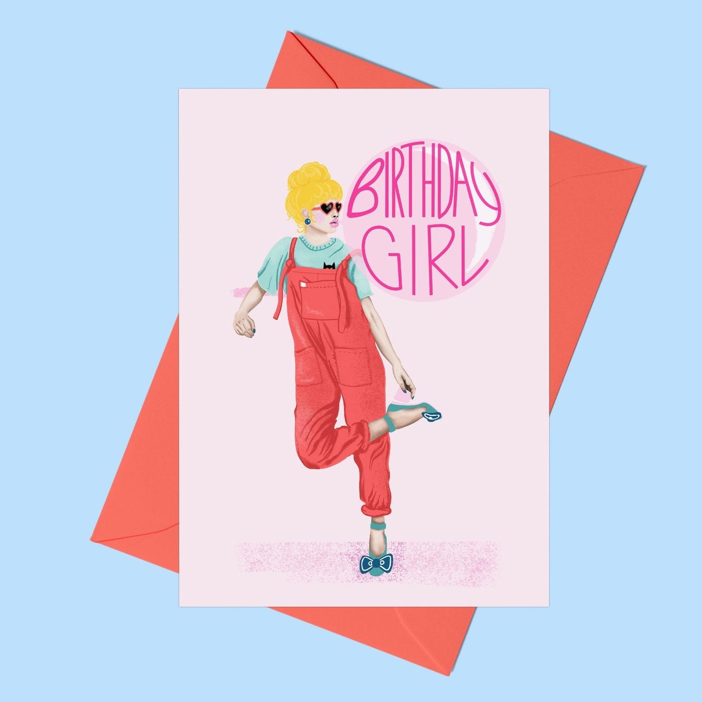 'Birthday Girl' Greeting Card - Fawn and Thistle -