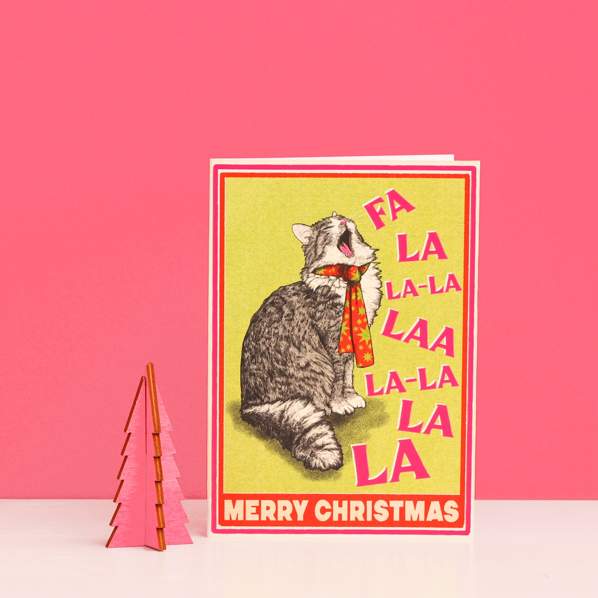 Feline Festive Christmas Card Pack by Fawn & Thistle | Sustainable Plastic free xmas cards | Cat Christmas Cards