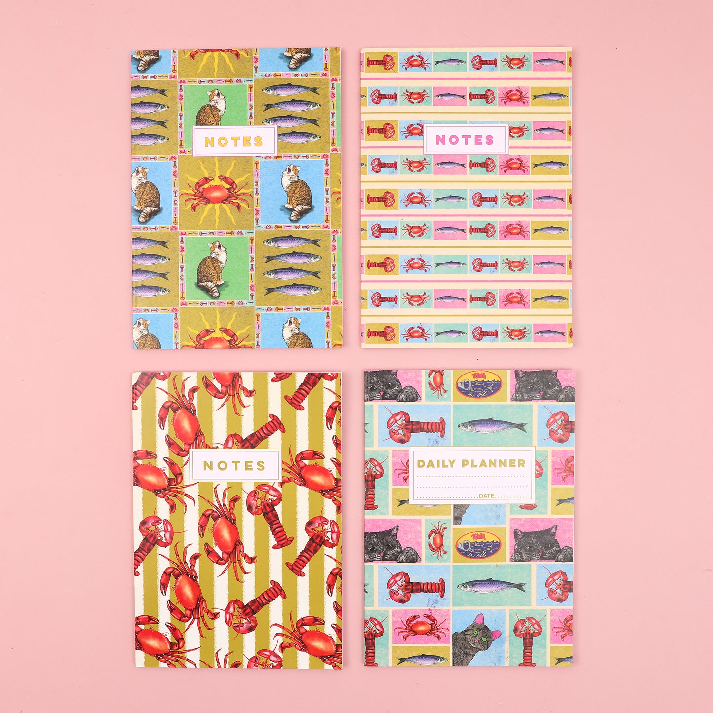 Tutti Frutti Sardines A5 Lined Notebook