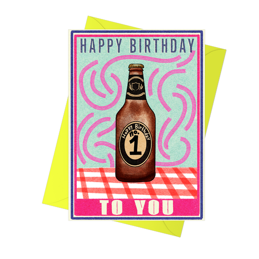 Happy Birthday Beer Greeting Card