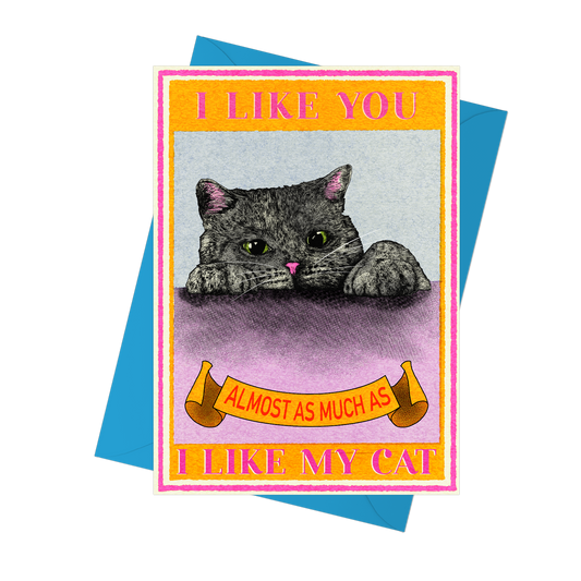 I Like You Cat Card by Fawn & Thistle