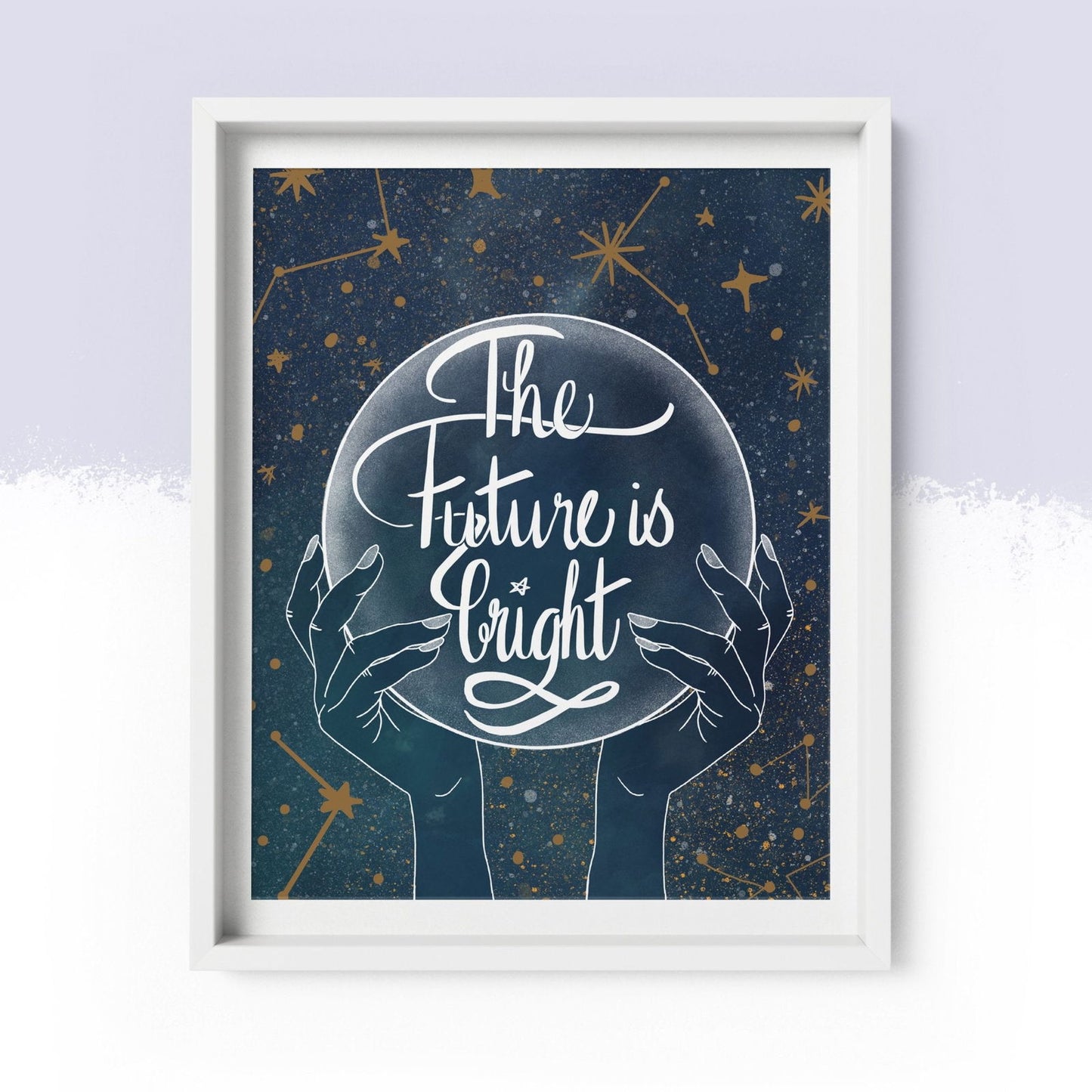 'The Future is Bright' Art Print A4 - Fawn and Thistle -