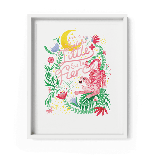 'Though She Be But Little She Is Fierce' Art Print - Fawn and Thistle -
