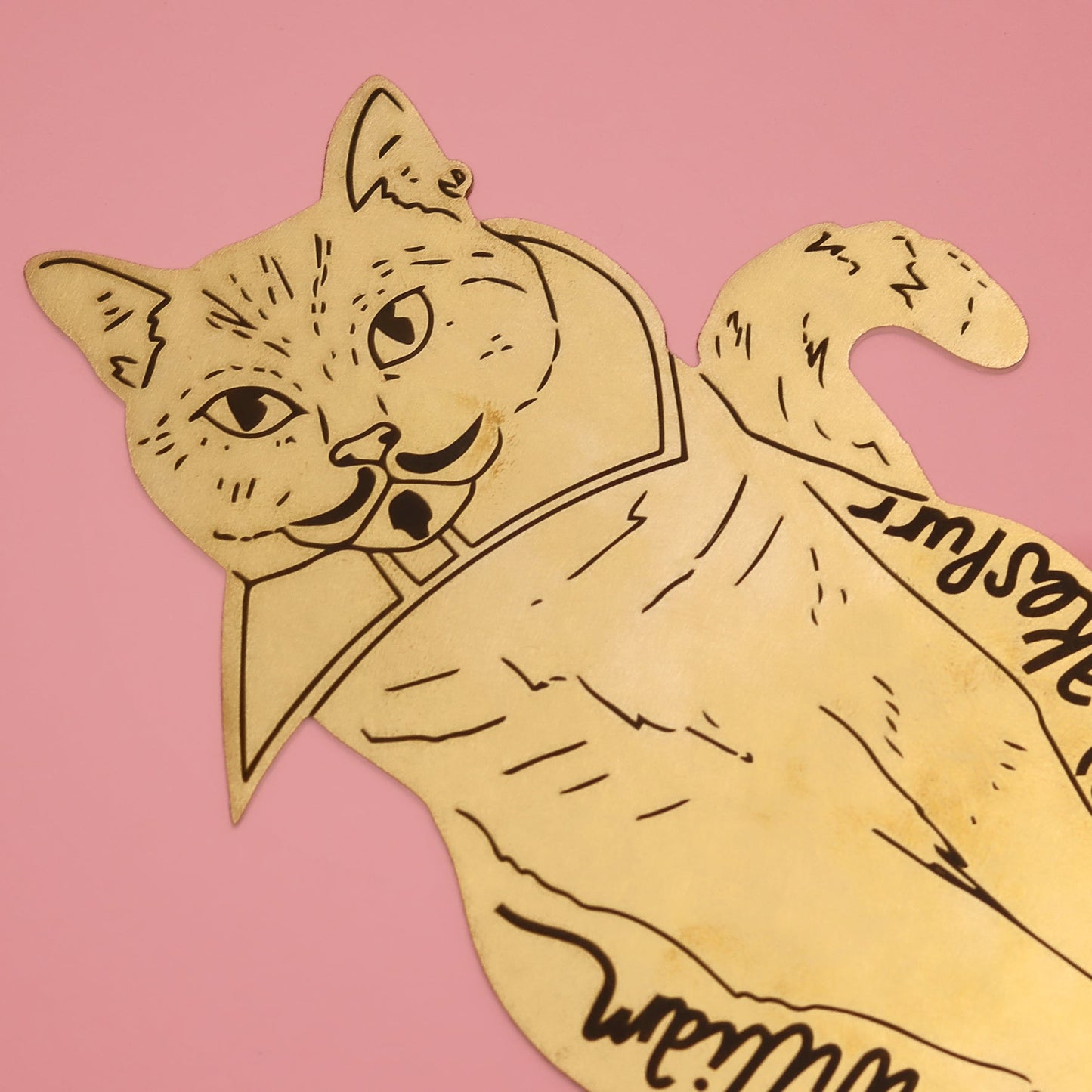 William Shakespurr cat bookmark | Fawn & Thistle
