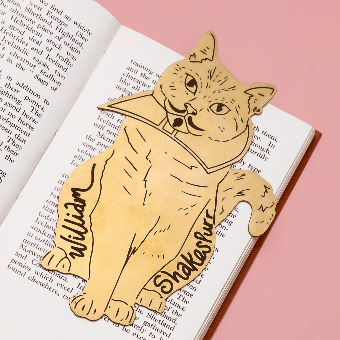 William Shakespurr cat bookmark | Fawn & Thistle