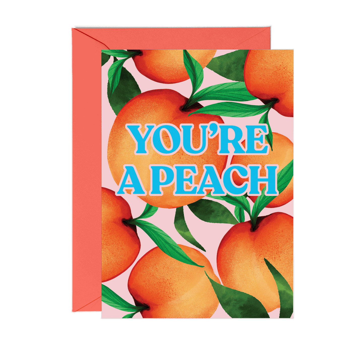 'You're a Peach' Greeting Card - Fawn and Thistle -