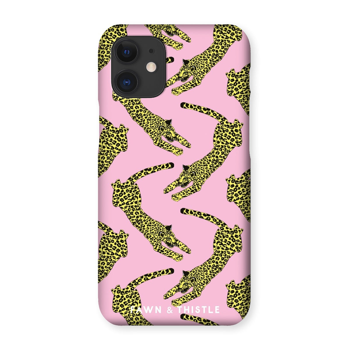 Leaping Leopard Pattern Phone Case