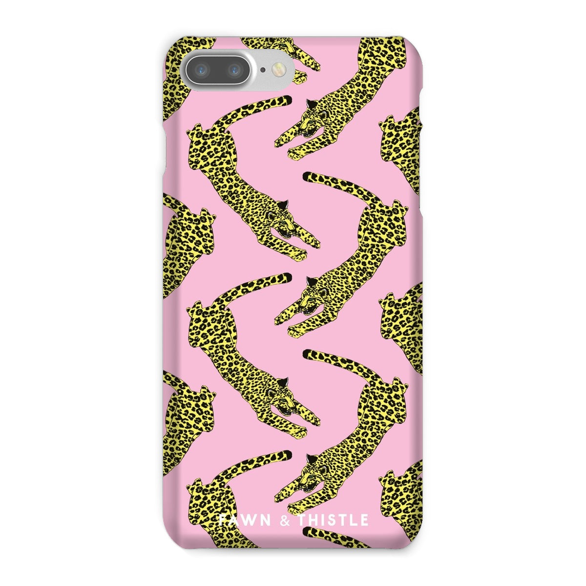 Leaping Leopard Pattern Phone Case