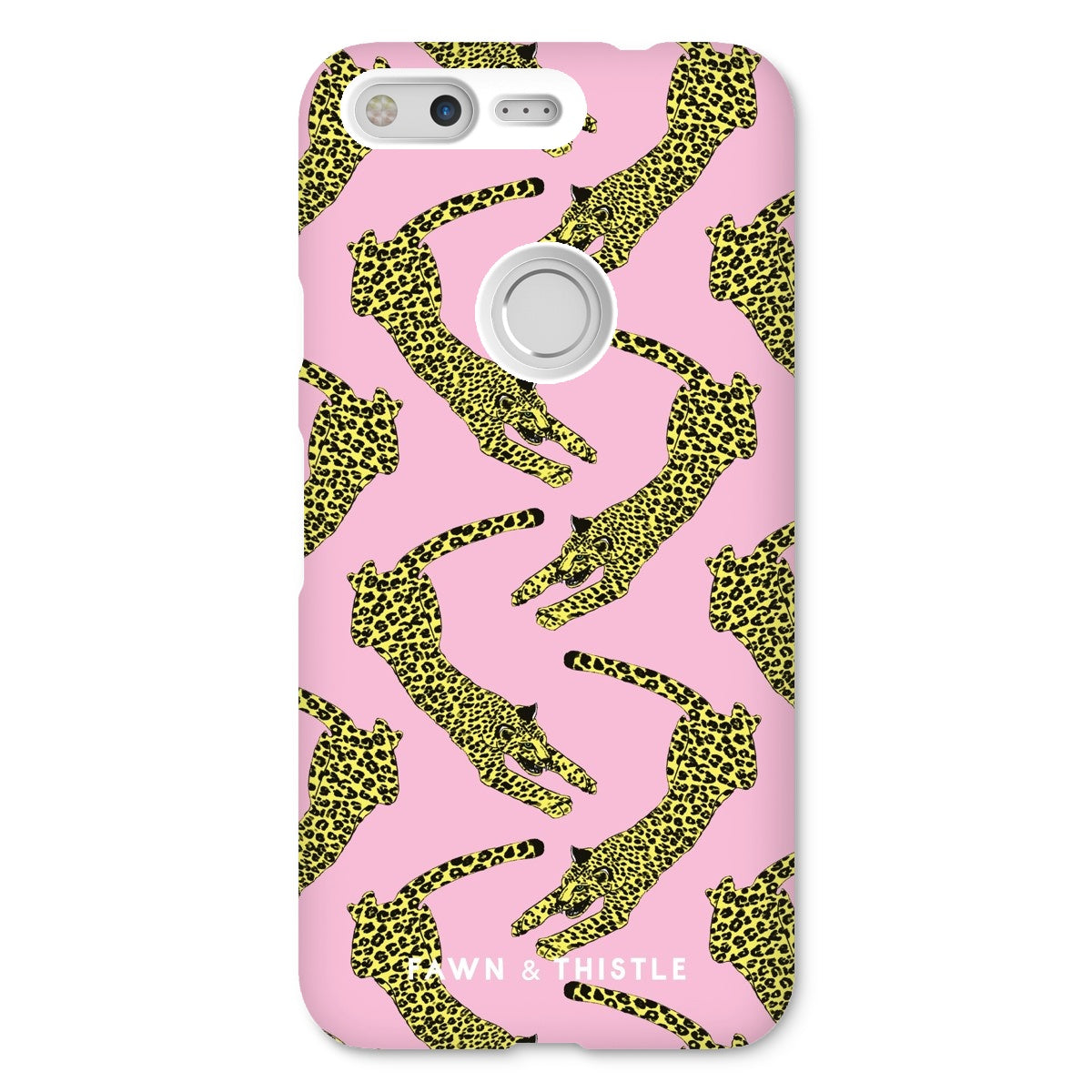 Leaping Leopard Pattern Phone Case