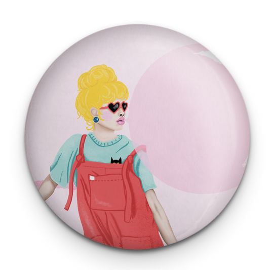 Bubblegum Girl Pocket Mirror