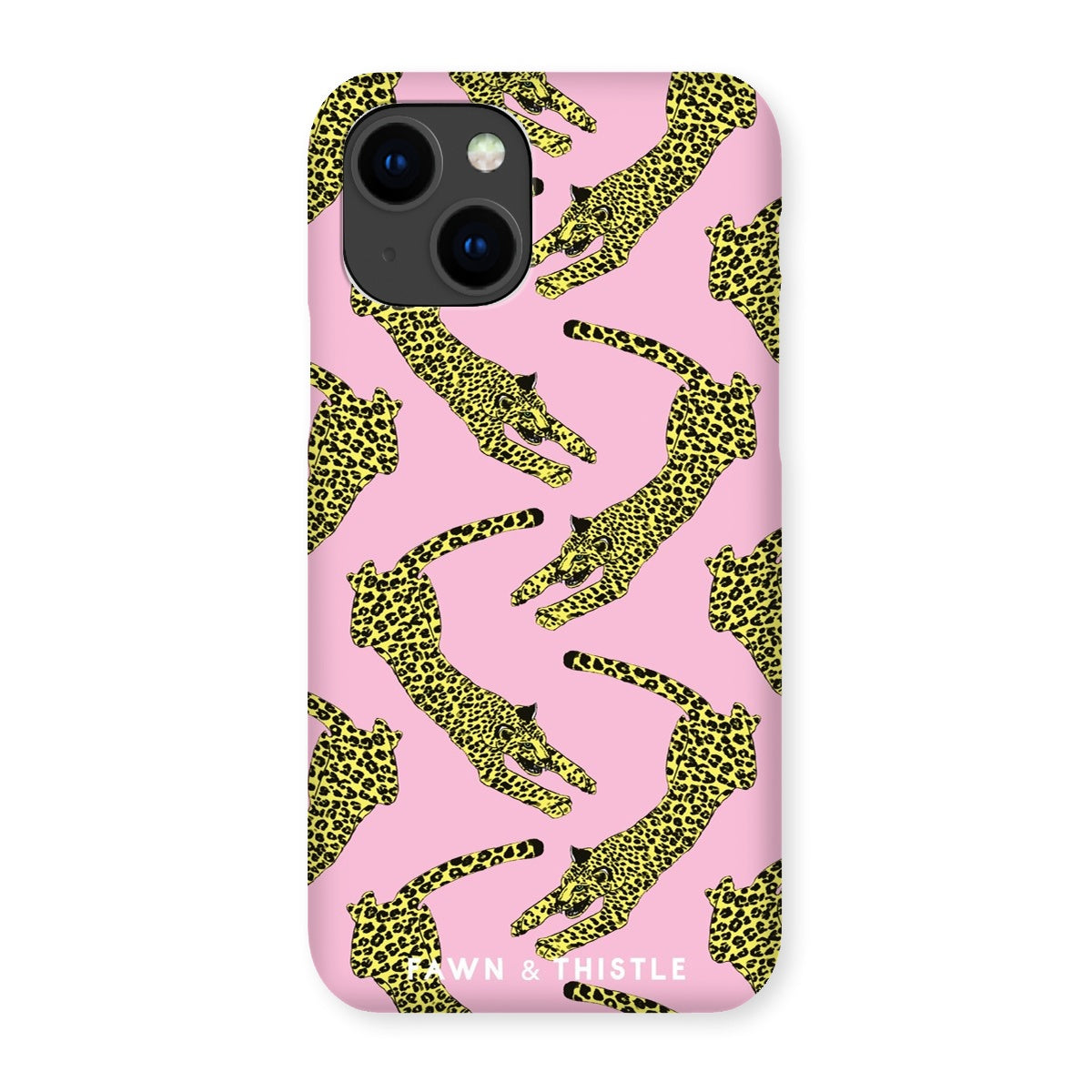 Leaping Leopard Pattern Phone Case