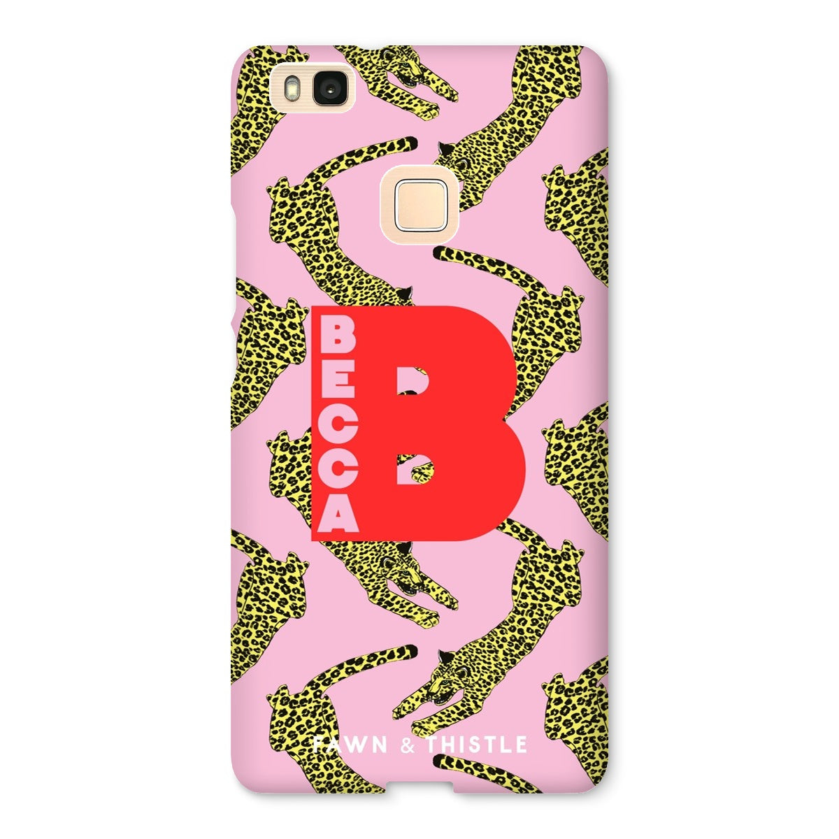 Leaping Leopard Personalised Phone Case