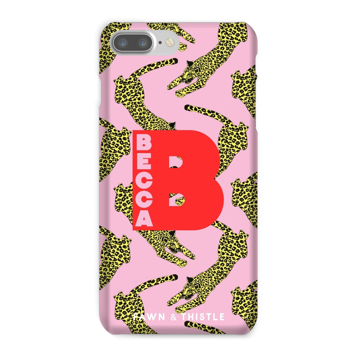 Leaping Leopard Personalised Phone Case