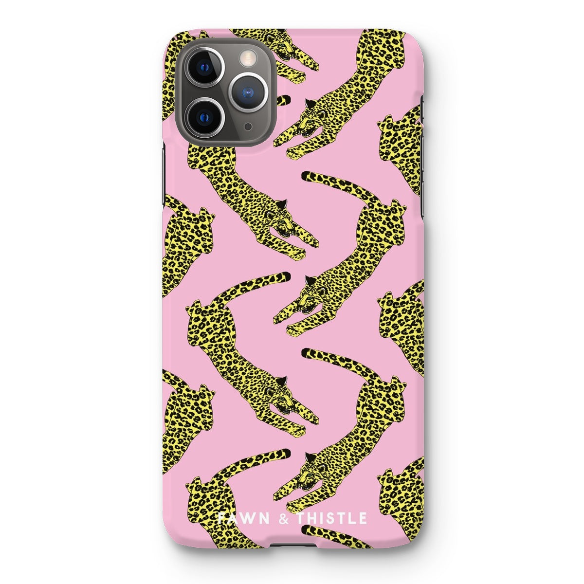 Leaping Leopard Pattern Phone Case