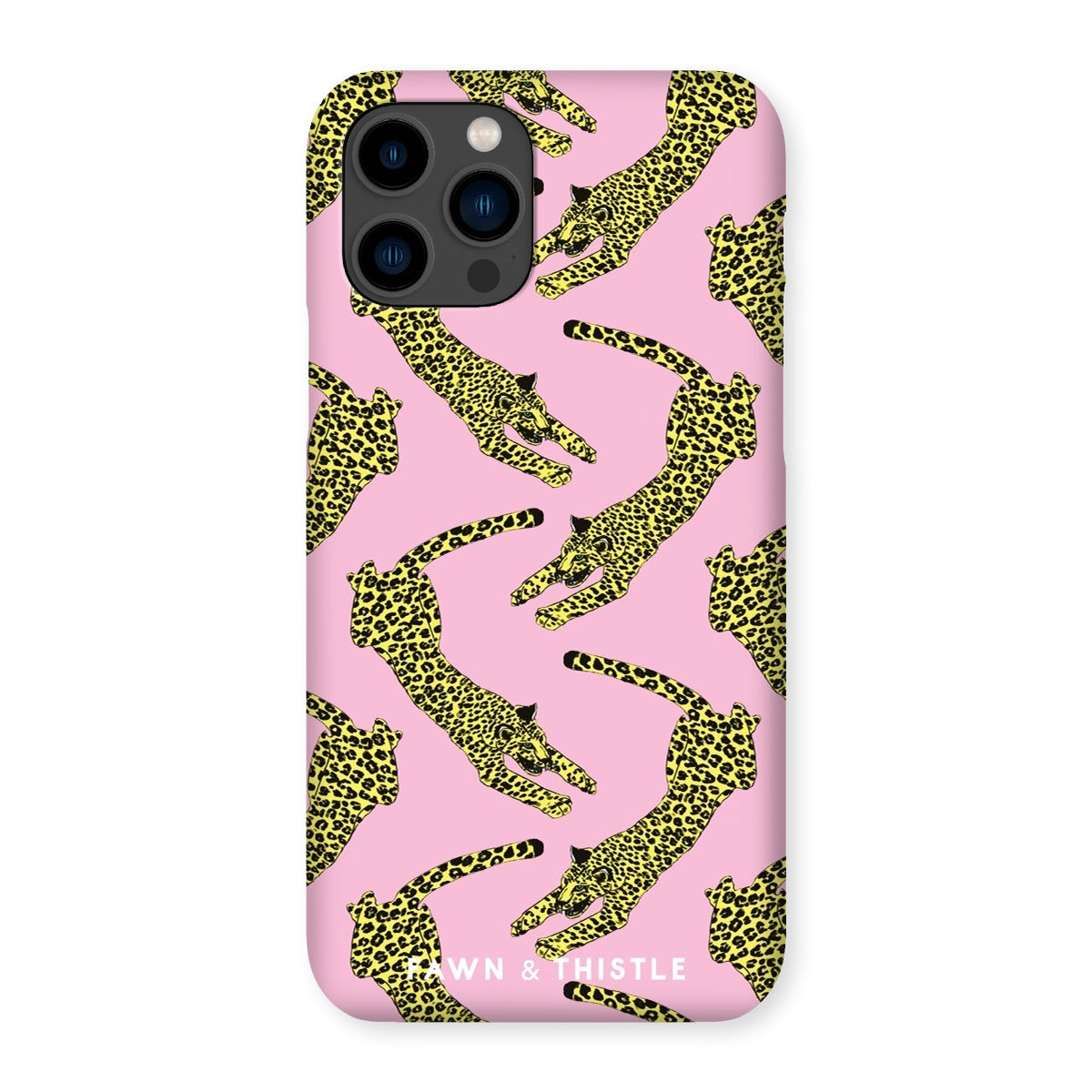 Leaping Leopard Pattern Phone Case