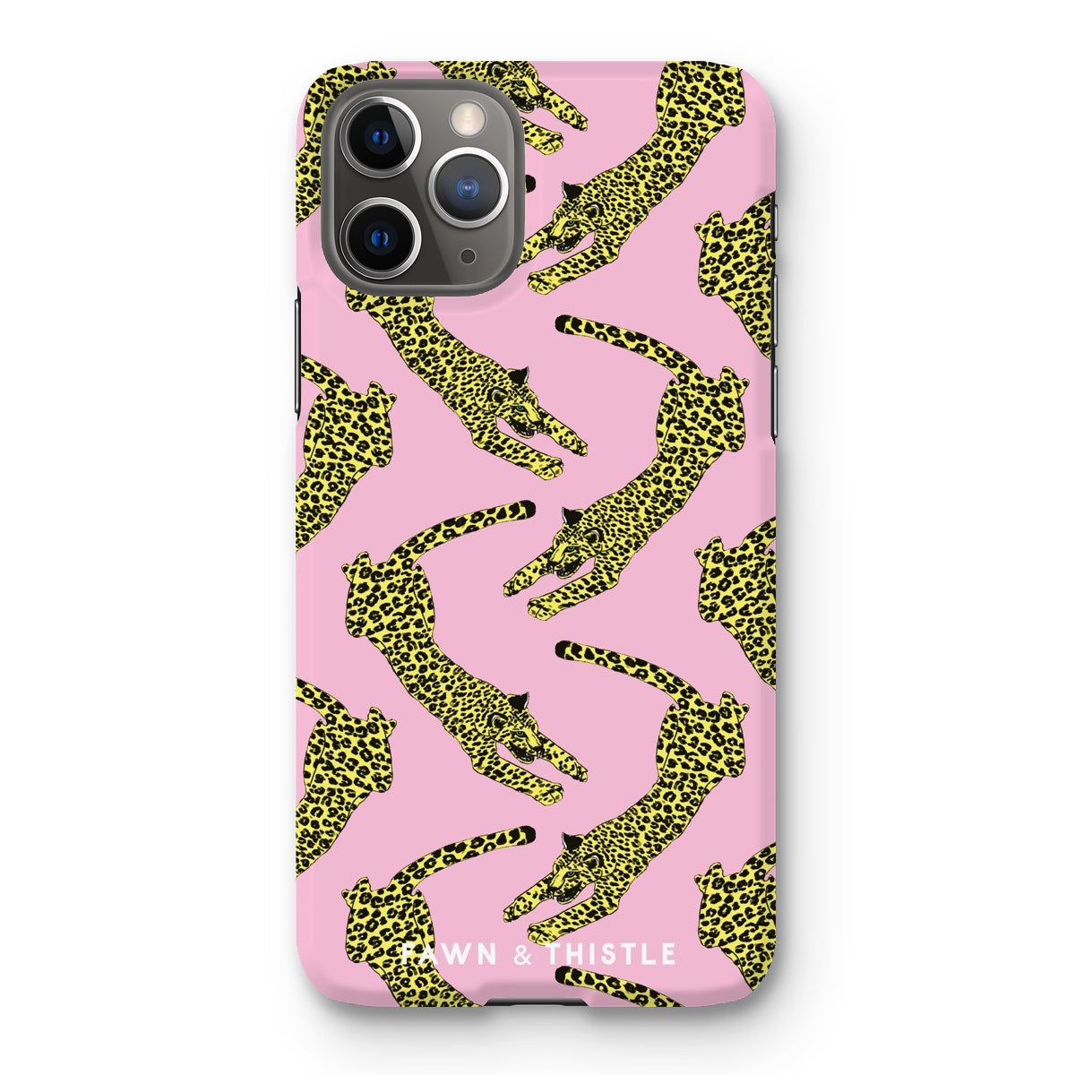 Leaping Leopard Pattern Phone Case