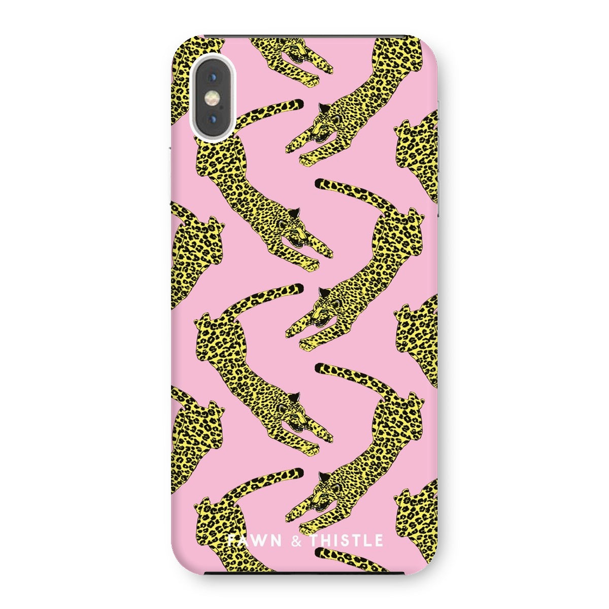 Leaping Leopard Pattern Phone Case