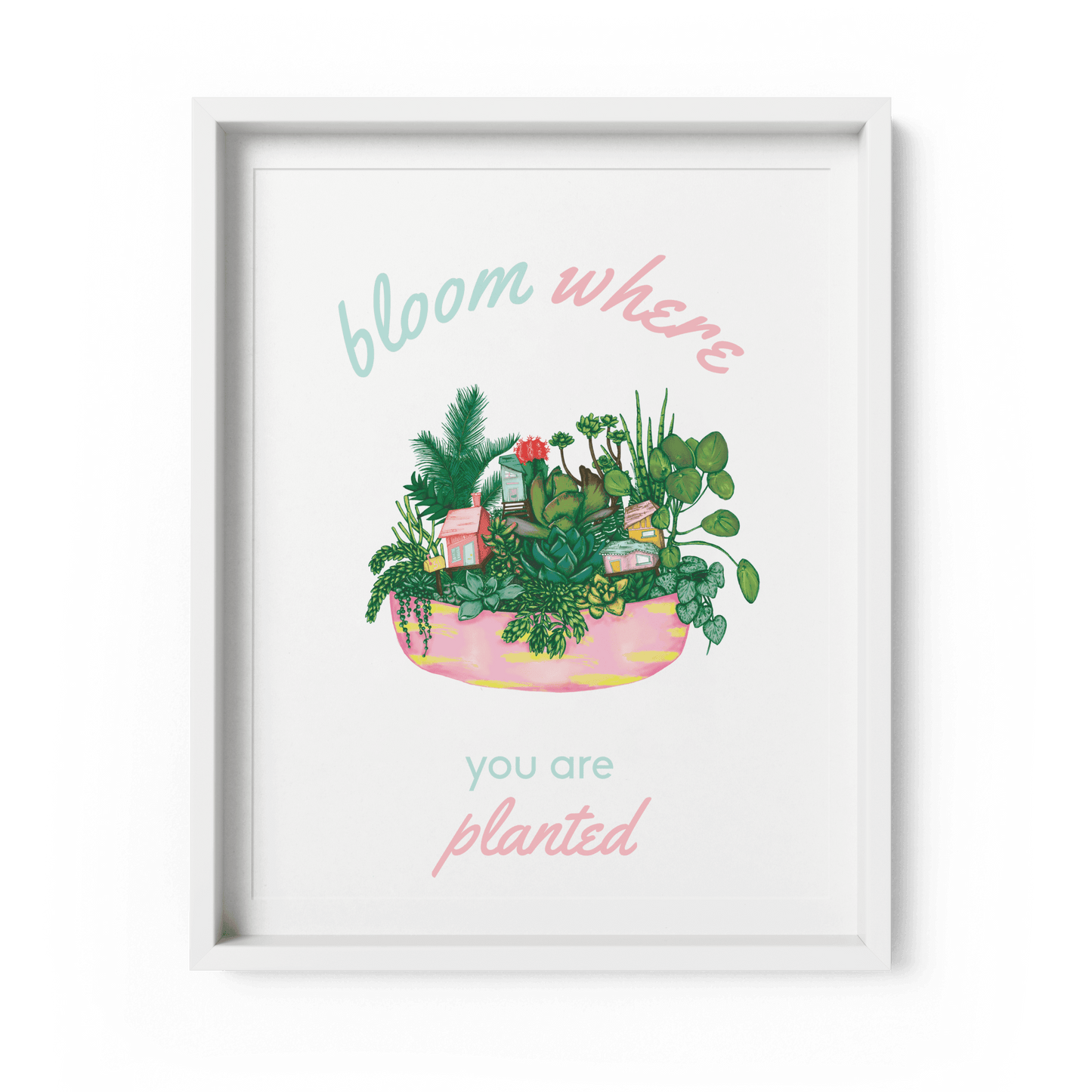Bloom Where You Are Planted A3 Art Print - Fawn and Thistle