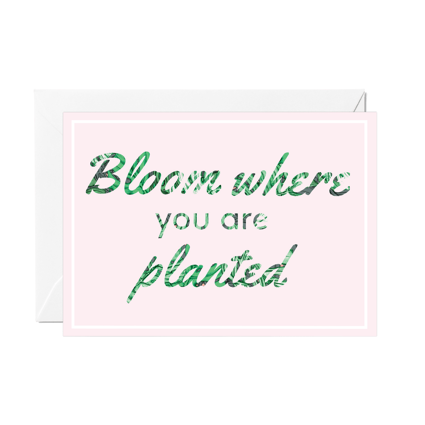 Bloom Where You Are Planted Greeting Card - Fawn and Thistle