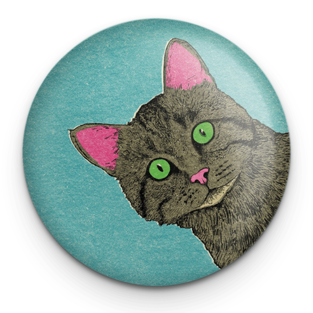 Curious Cat Pocket Mirror - Fawn and Thistle