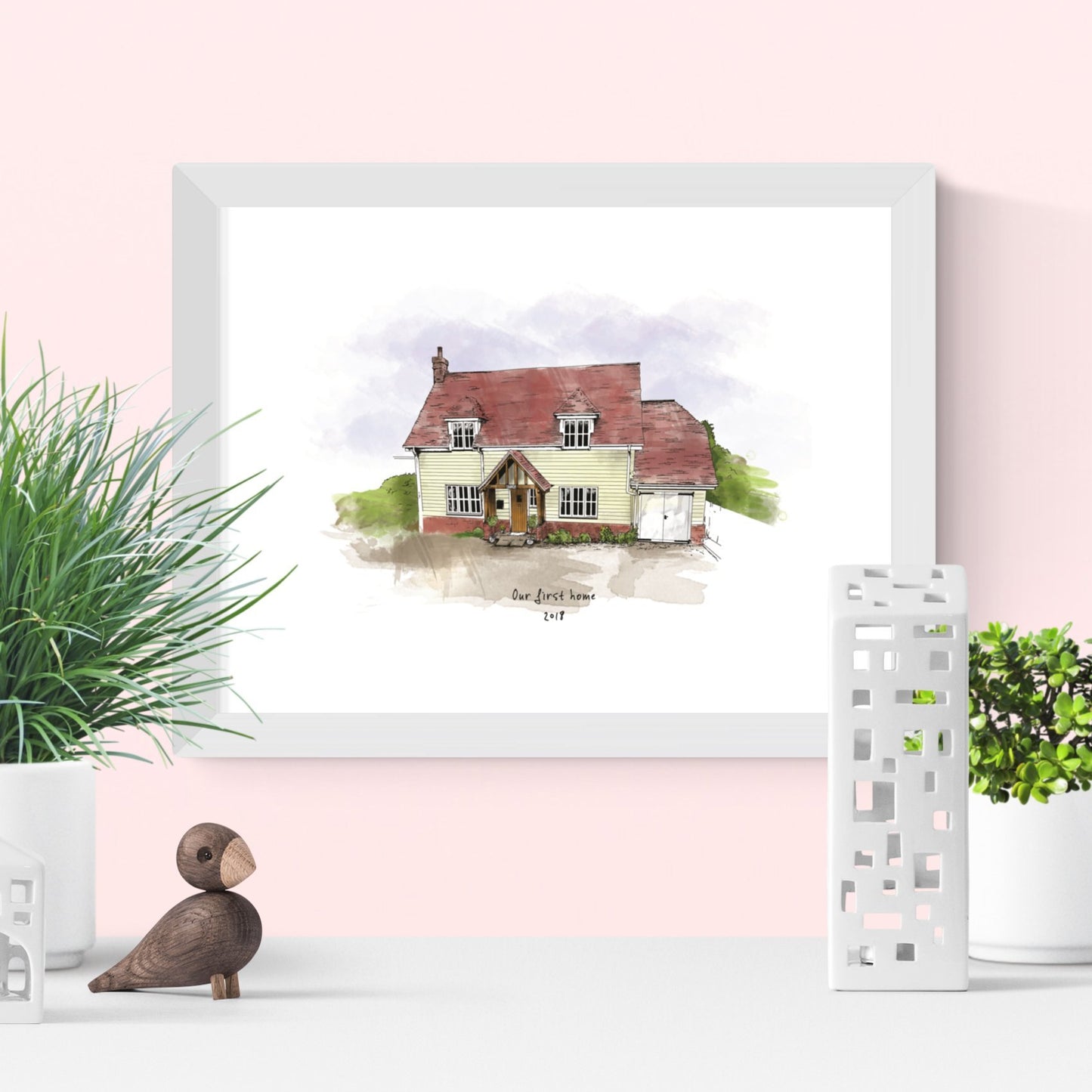 Custom House or Wedding Venue Portrait - Fawn and Thistle