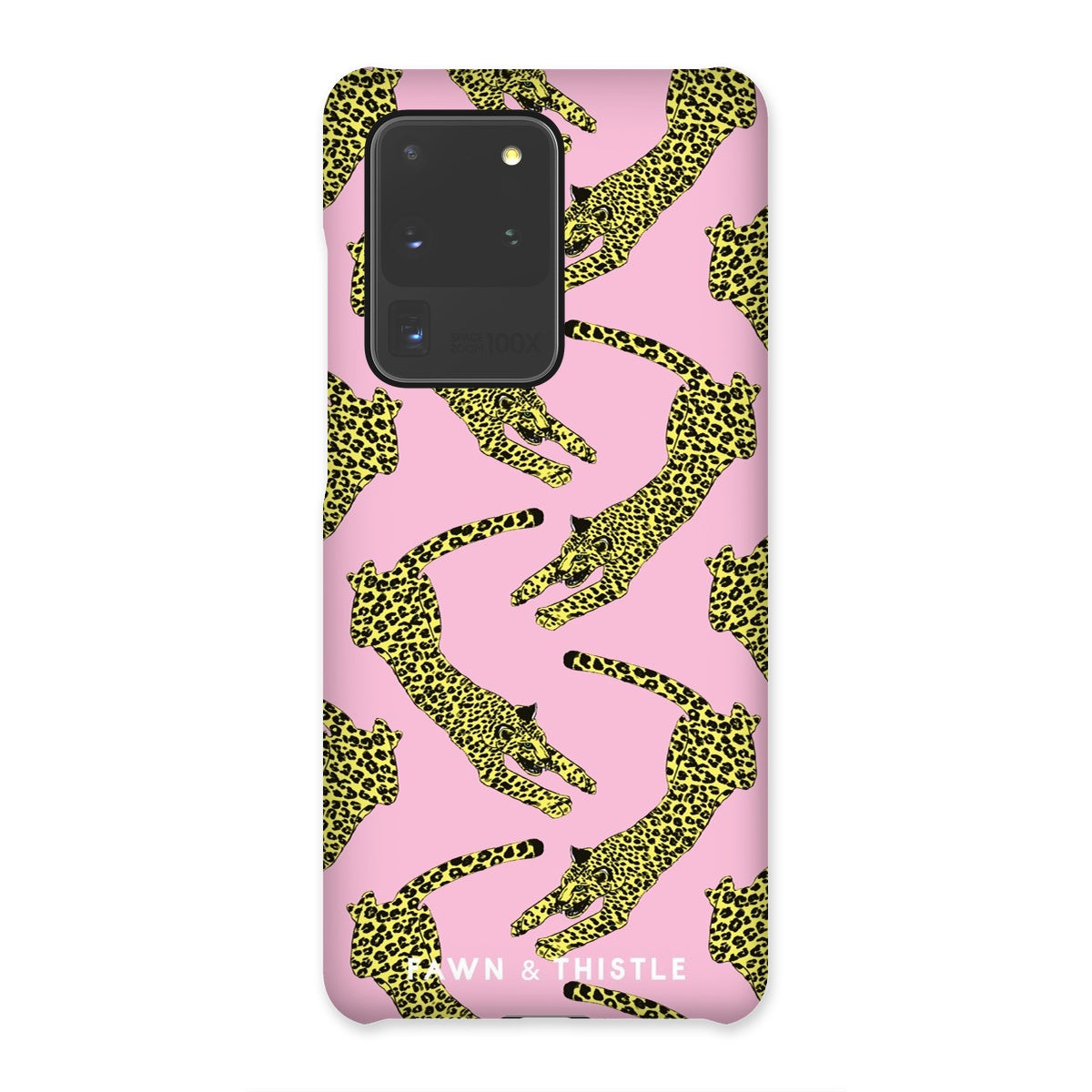 Leaping Leopard Pattern Phone Case