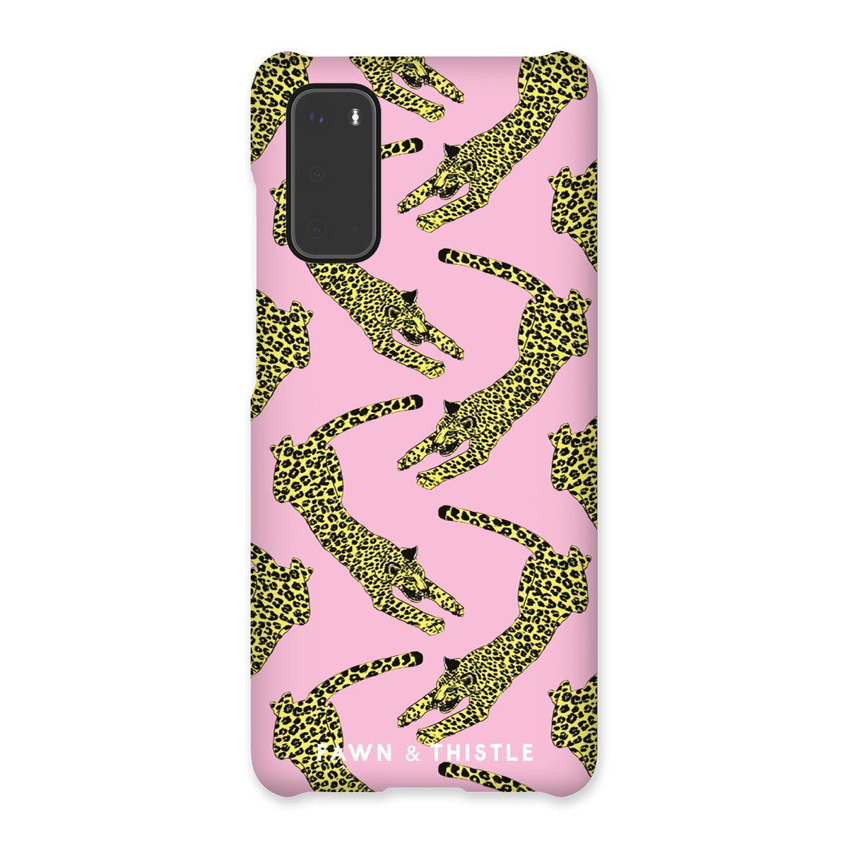 Leaping Leopard Pattern Phone Case