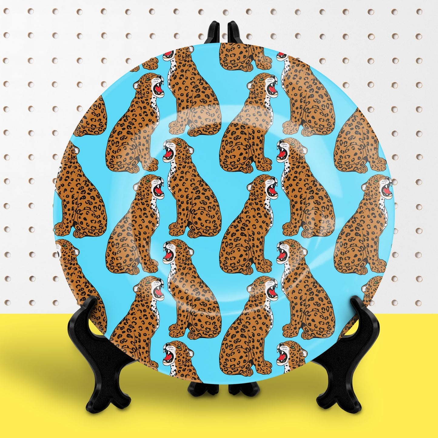 Grr Leopard Pattern 10" Plate - Fawn and Thistle