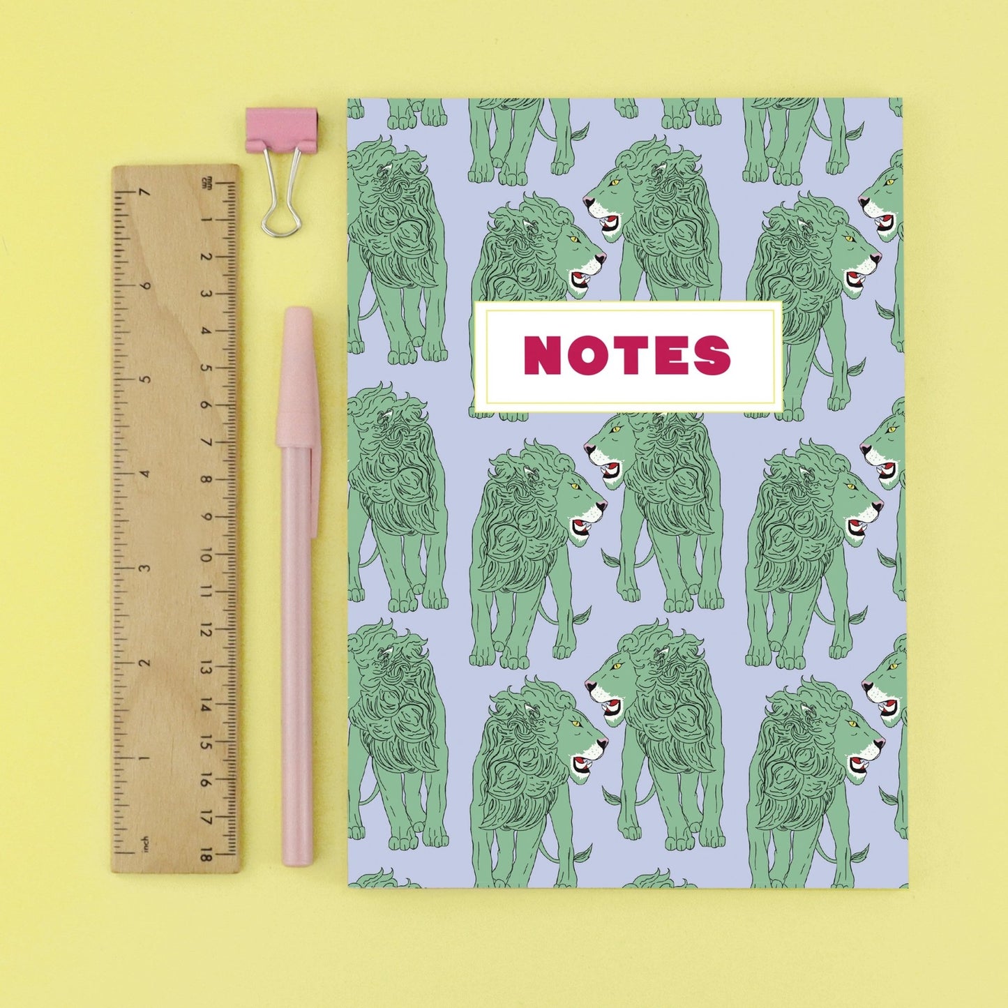 Grr Power Lion Bullet Grid Notebook - Fawn and Thistle