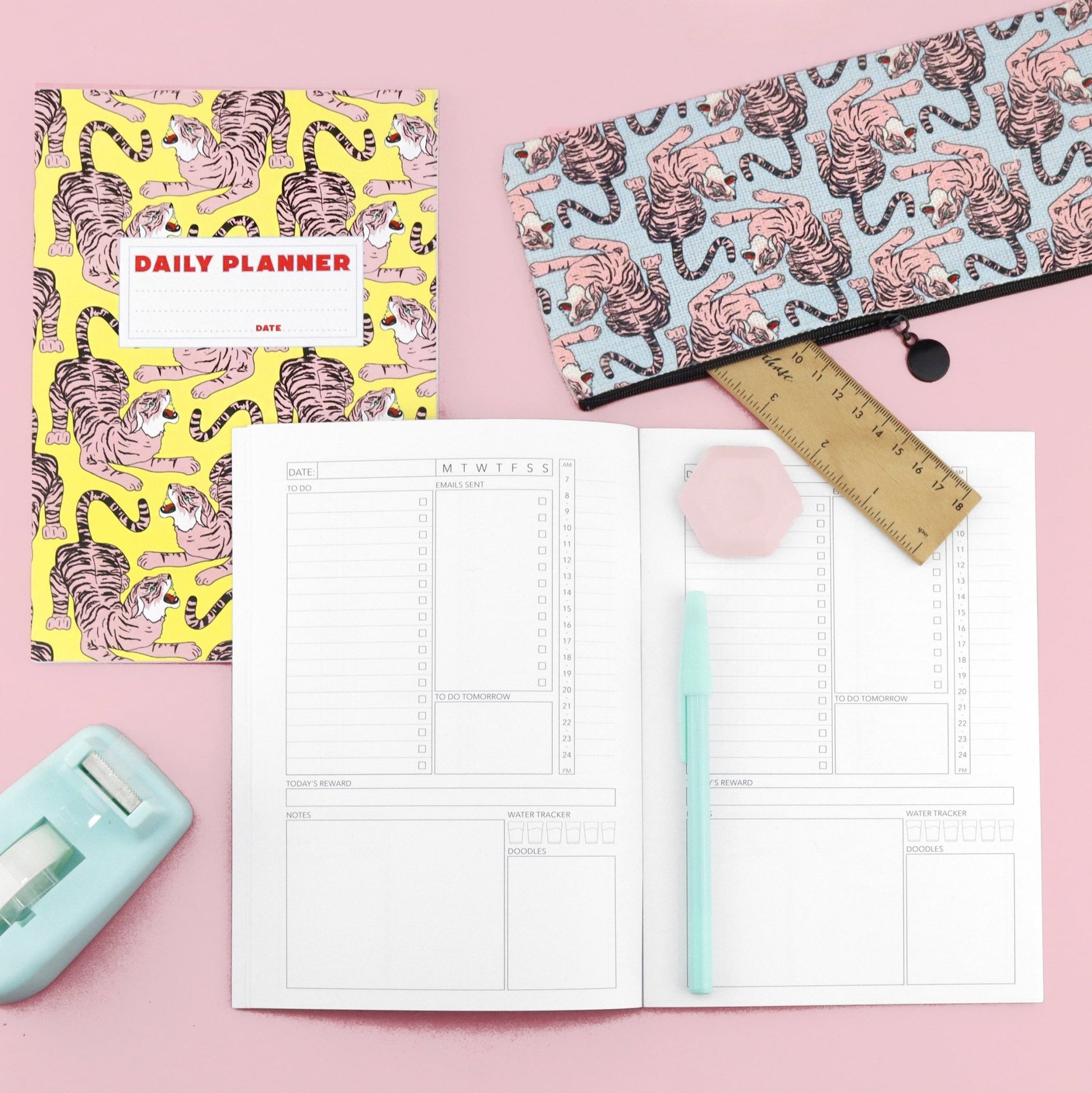 Grr Power Tiger Daily Planner - Fawn and Thistle