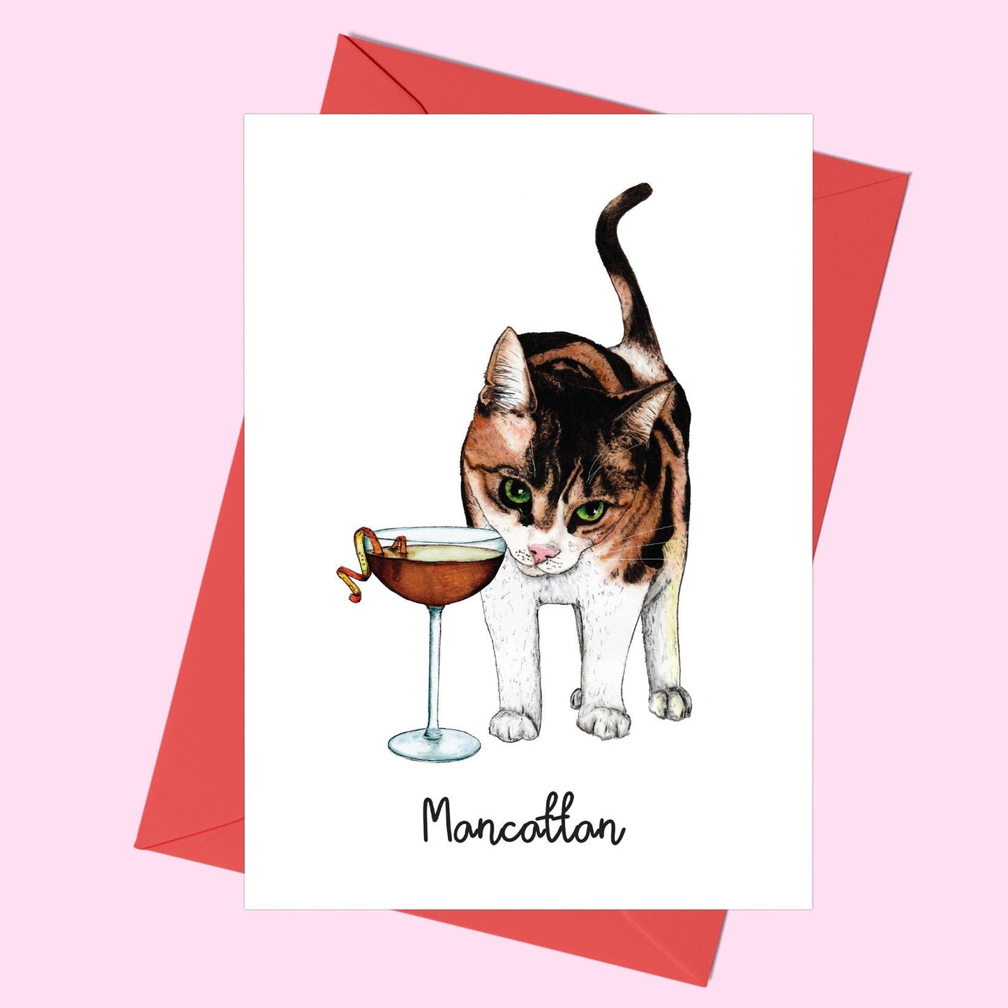 Mancattan Greeting Card - Fawn and Thistle