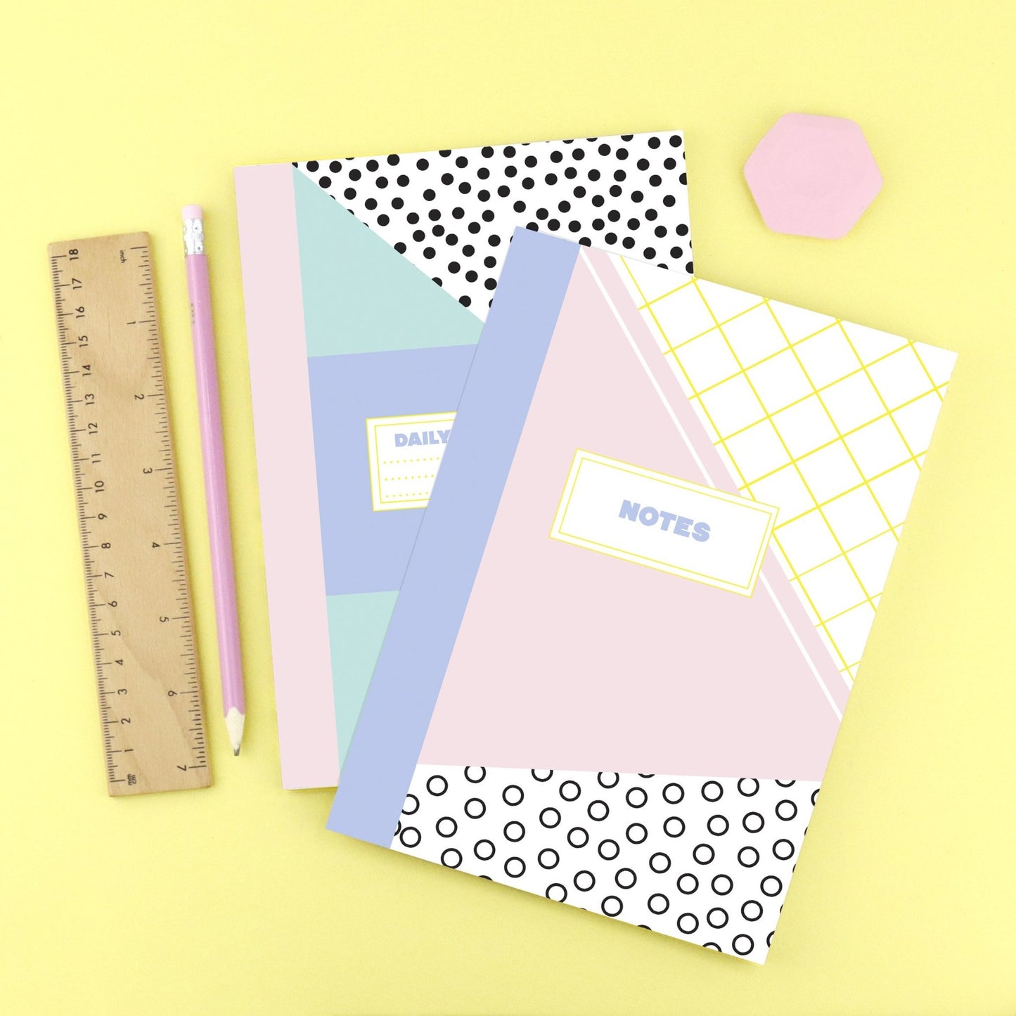 Memphis Plain Page Notebook - Fawn and Thistle
