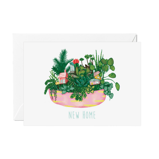 New Home Greeting Card - Fawn and Thistle