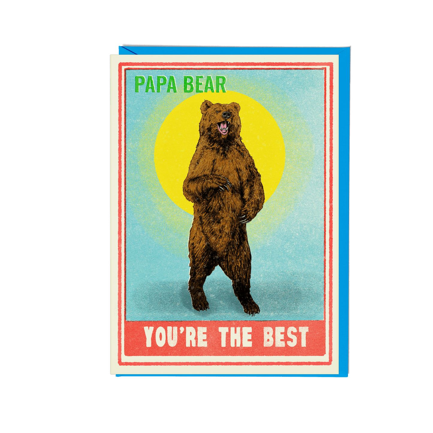 Papa Bear You're The Best Greeting Card - Fawn and Thistle