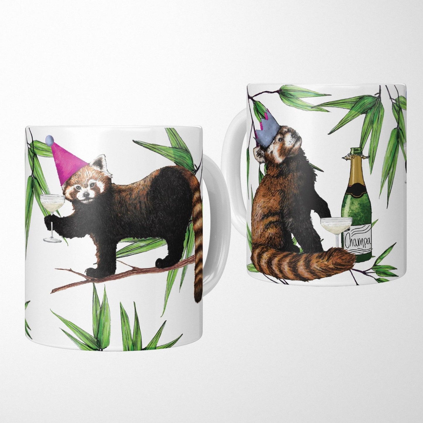 Party Red Pandas Mug - Fawn and Thistle