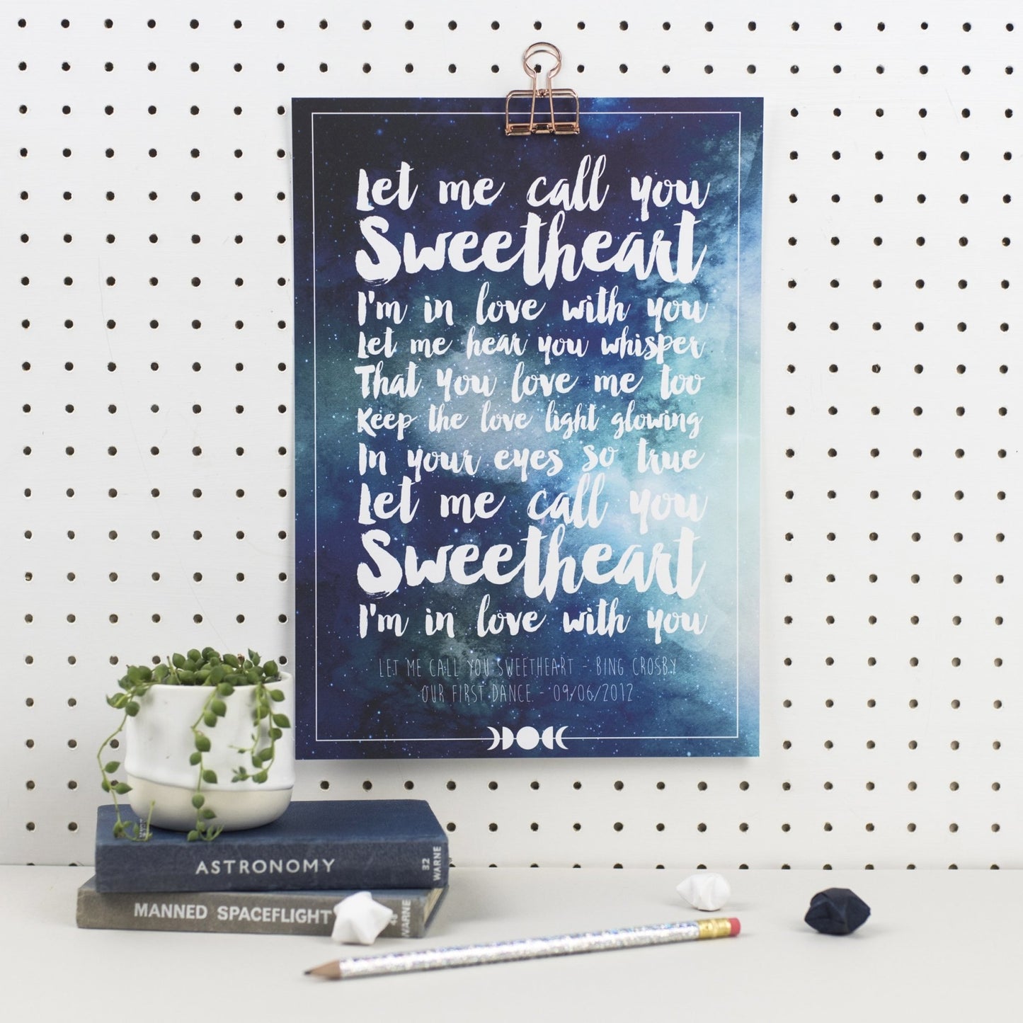 Personalised Favourite Song Lyrics Or Quote Print - Fawn and Thistle