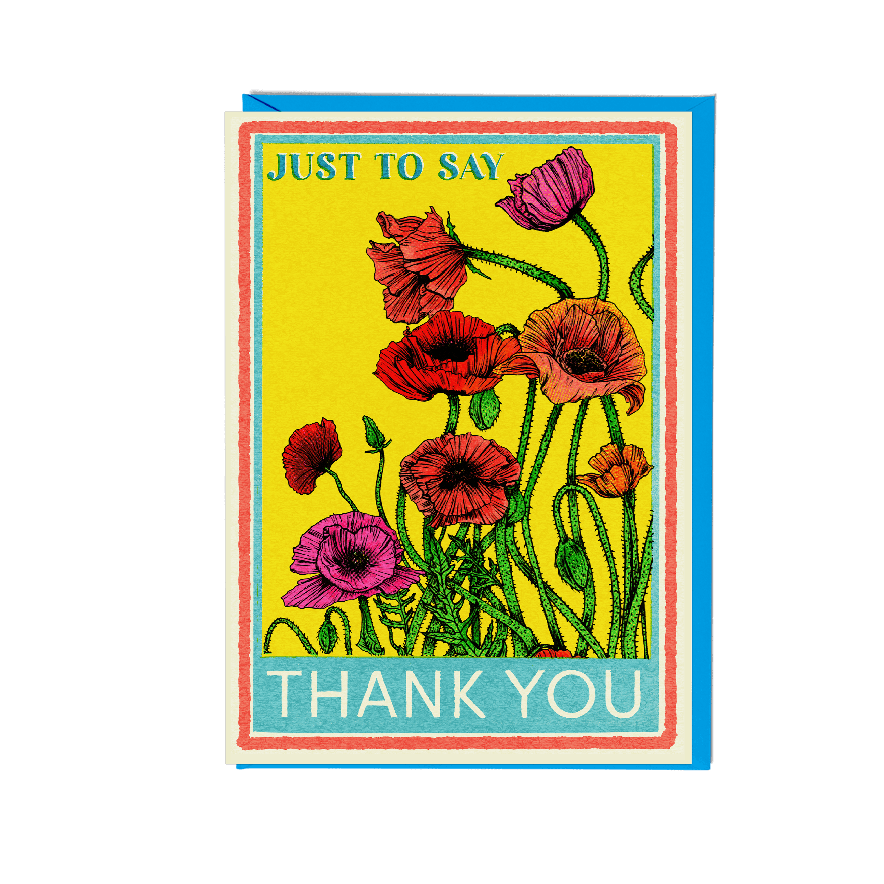 Poppies Thank You Card - Fawn and Thistle