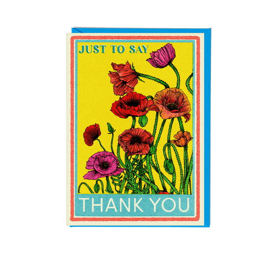 Poppies Thank You Card - Fawn and Thistle