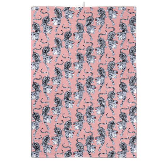 Prowling Leopard Tea Towel - Fawn and Thistle