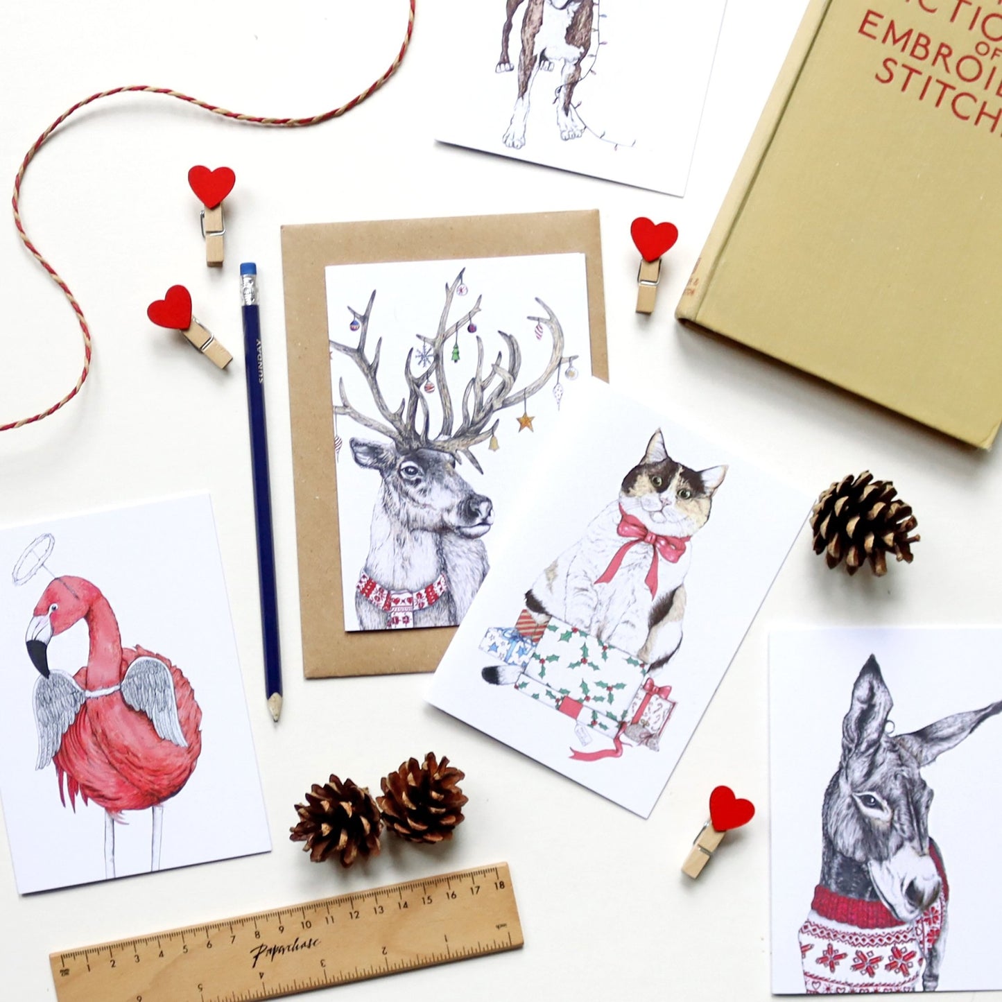 Santa's Helpers Christmas Card Pack - Fawn and Thistle