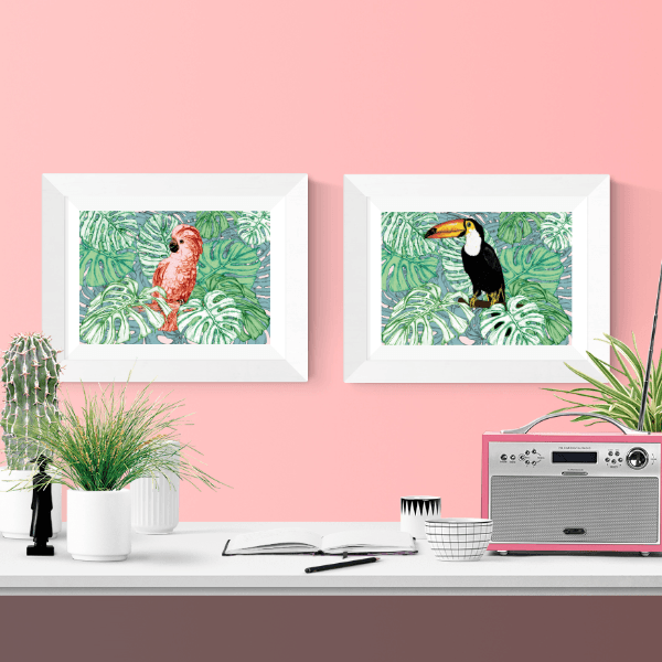 Tropical Cockatoo Giclee Art Print - Fawn and Thistle