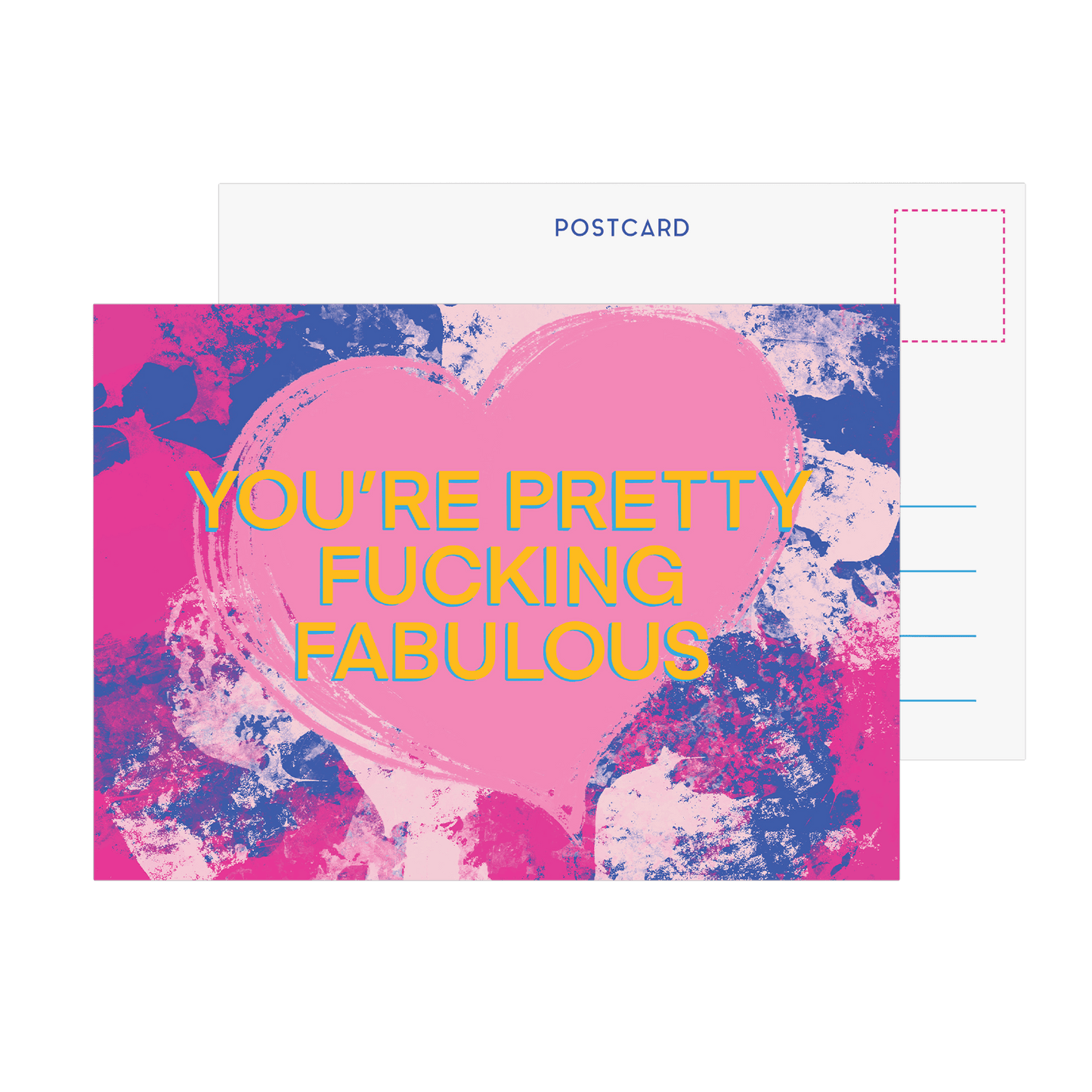 You're Pretty Fucking Fabulous Postcard - Fawn and Thistle