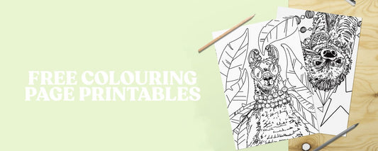 Free printable party animal colouring pages! - Fawn and Thistle