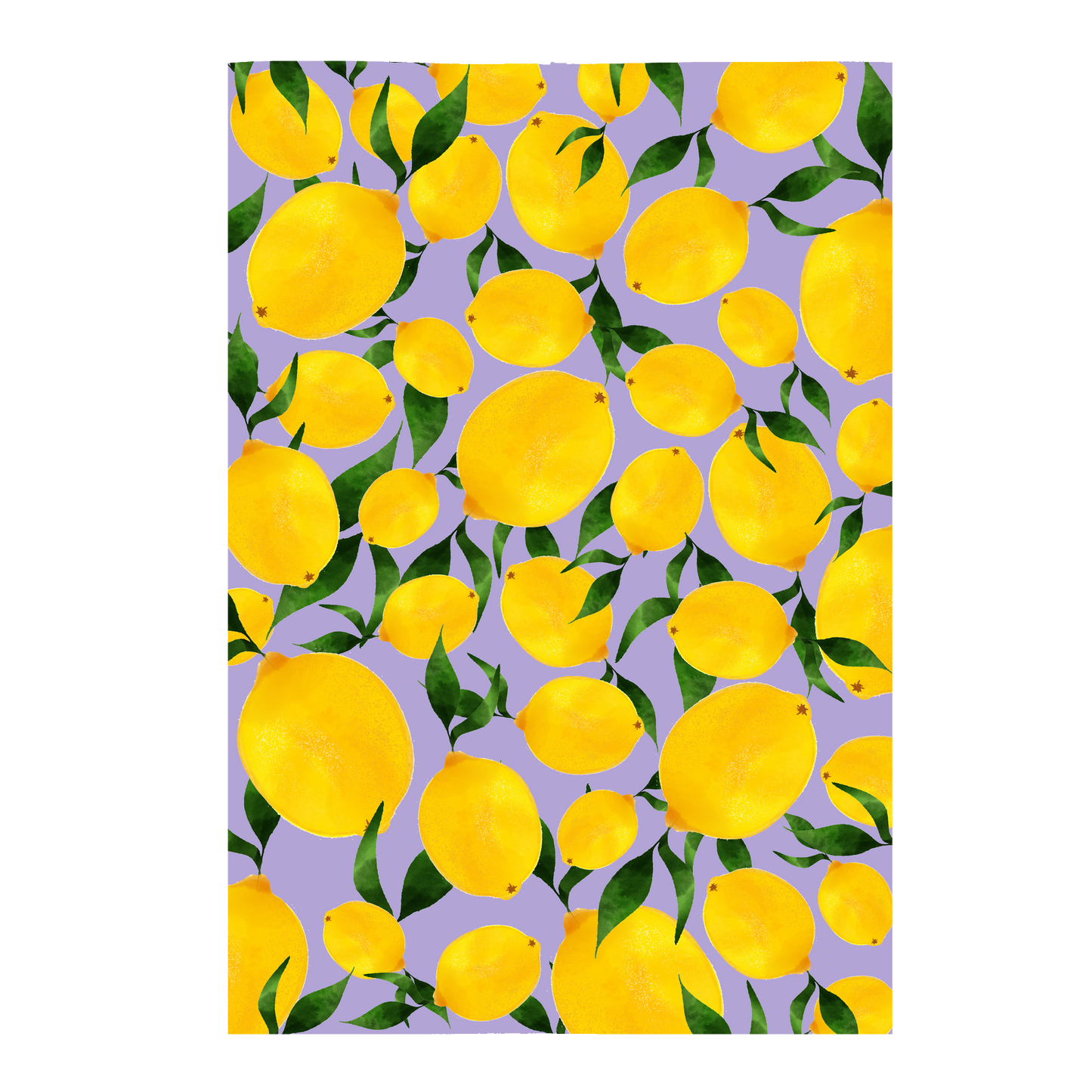 Lemon Gift Wrap Sheet
