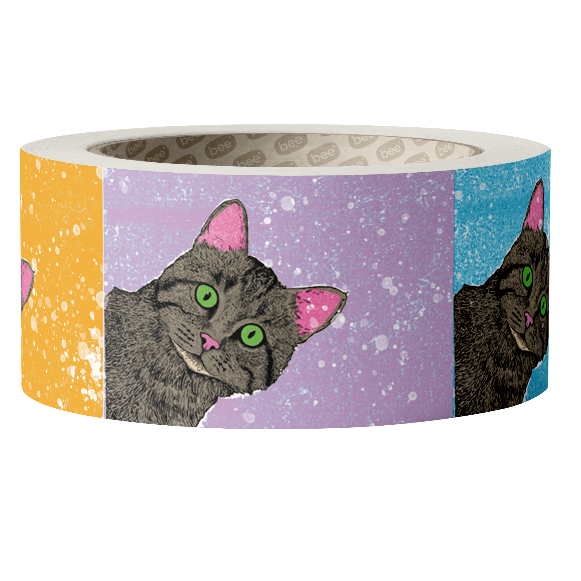 curious cat multicolour Washi tape | Fawn & Thistle | stationery