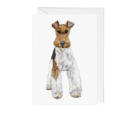 Fergus the Fox Terrier Greeting Card