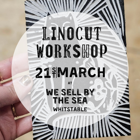 Linocut Workshop : 21st March 2024 | We Sell By The Sea, Whitstable