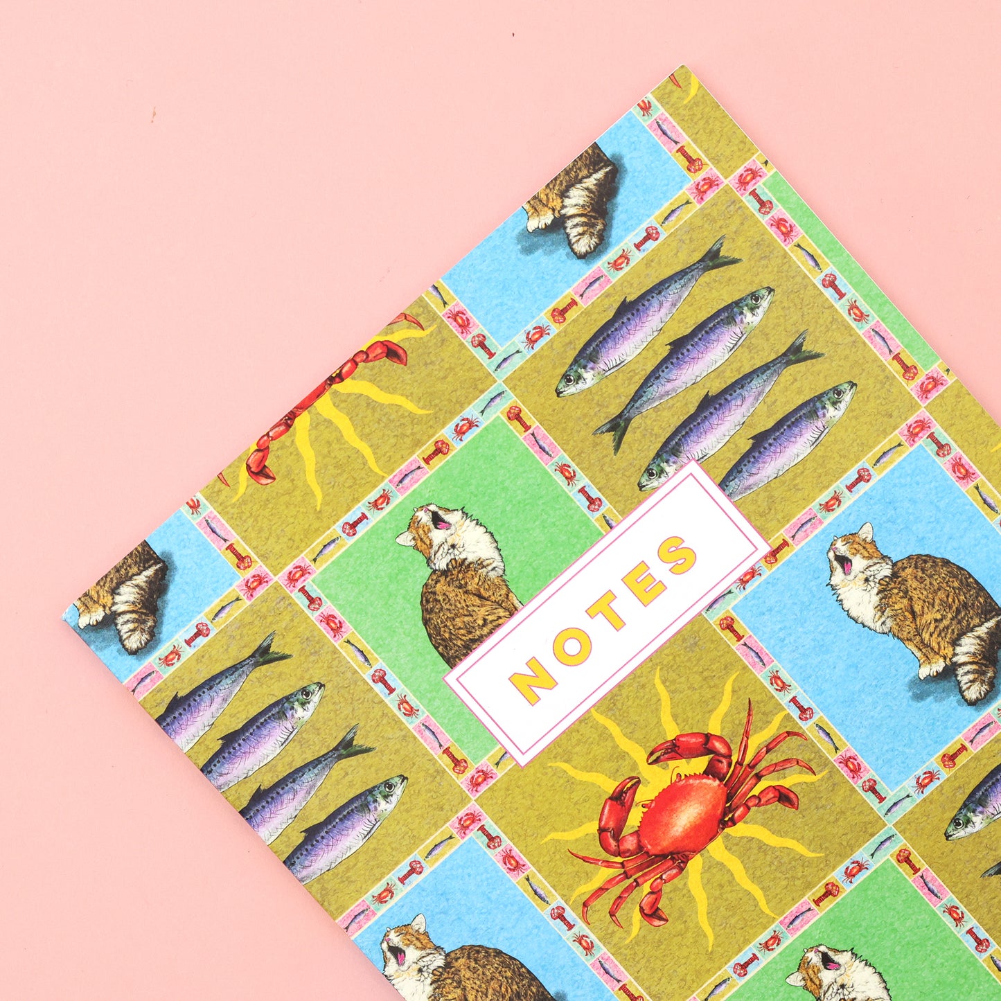 Feed The Cat Lined A5 Notebook